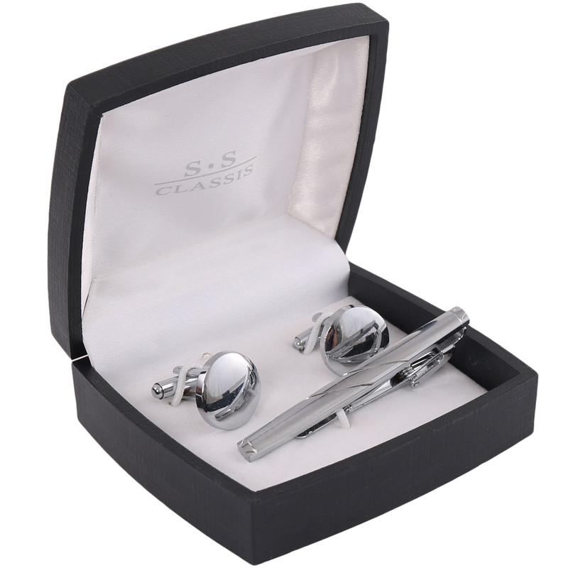 ست دکمه سردست و گیره کراوات مردانه کد 105268 ست دکمه سردست و گیره کراوات مردانه کد 105268