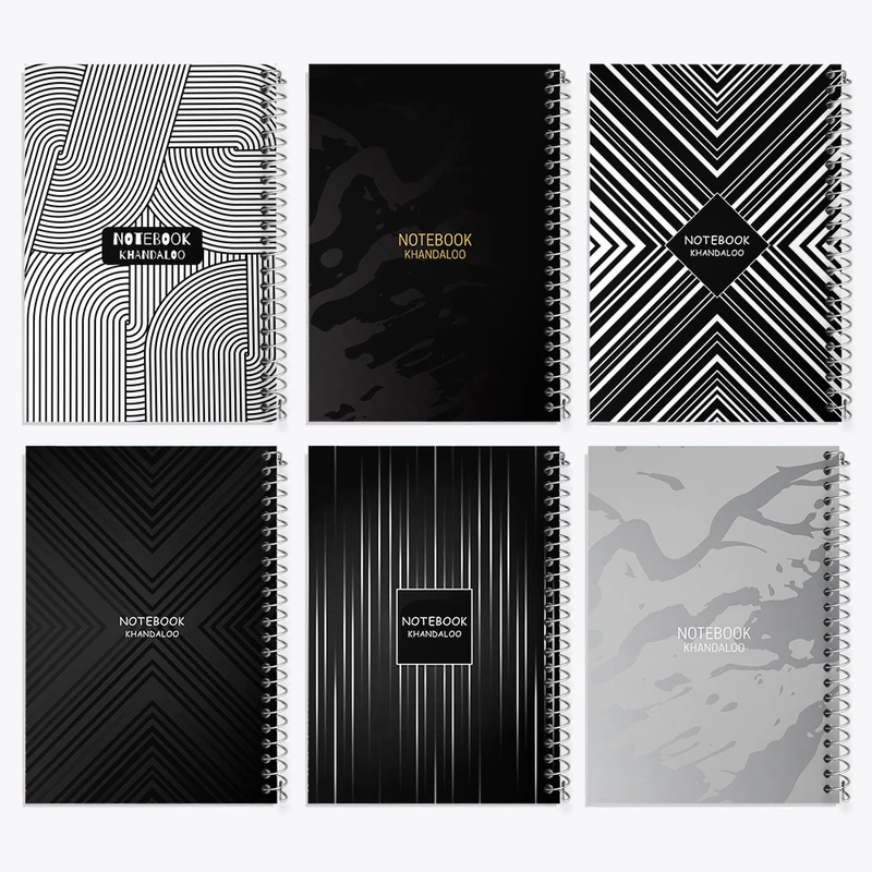 دفتر نقاشی 50 برگ خندالو طرح مدرن کد 164 مجموعه 6 عددی