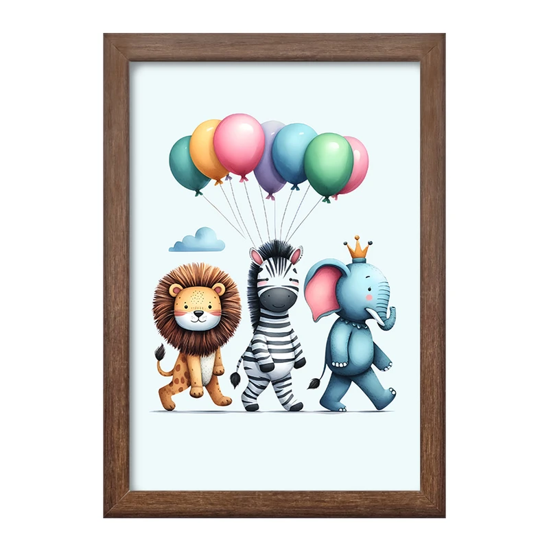 تابلو خندالو طرح حیوانات بامزه کد F6204