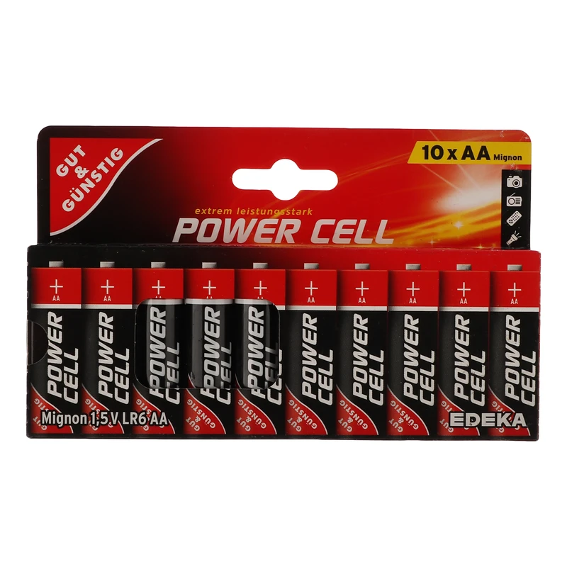 باتری قلمی پاور سل مدل Mignon LR6 AA بسته 10 عددی