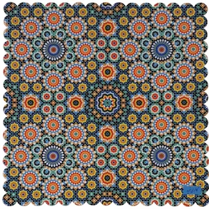 رومیزی گالری فرید مدل عسلی کد MAKHASA2