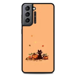 AKAM AMC-WSGS21-PUMPKIN-1 Cover For Samsung Galaxy S21