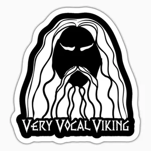 استیکر لپ تاپ و موبایل بووم طرح Vikings مدل Very Vocal کد ZX009