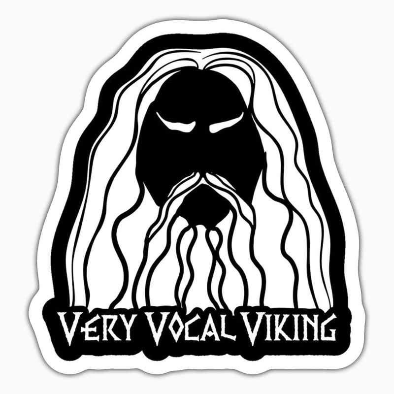 استیکر لپ تاپ و موبایل بووم طرح Vikings مدل Very Vocal کد ZX009