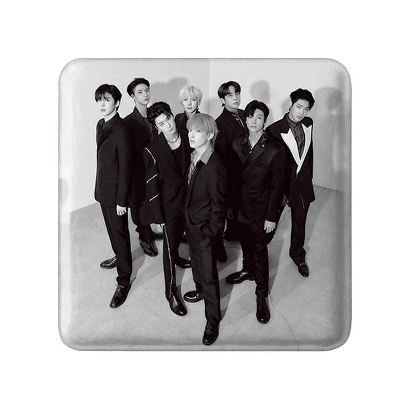 مگنت خندالو طرح گروه ایتیز ATEEZ  مدل مربعی کد 21295