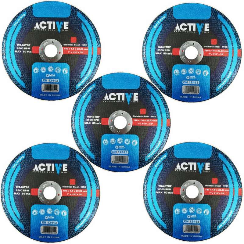 صفحه فرز استیل بر اکتیو تولز مدل 115X1 بسته 5 عددی