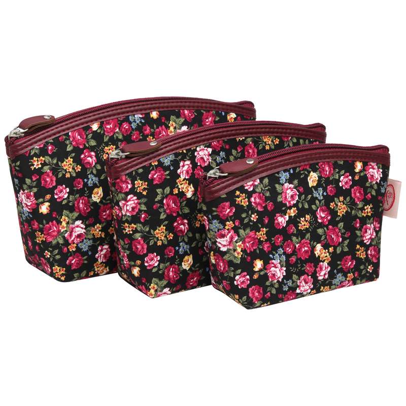 کیف لوازم آرایش زنانه سیب مدل Fsnjn مجموعه 3 عددی