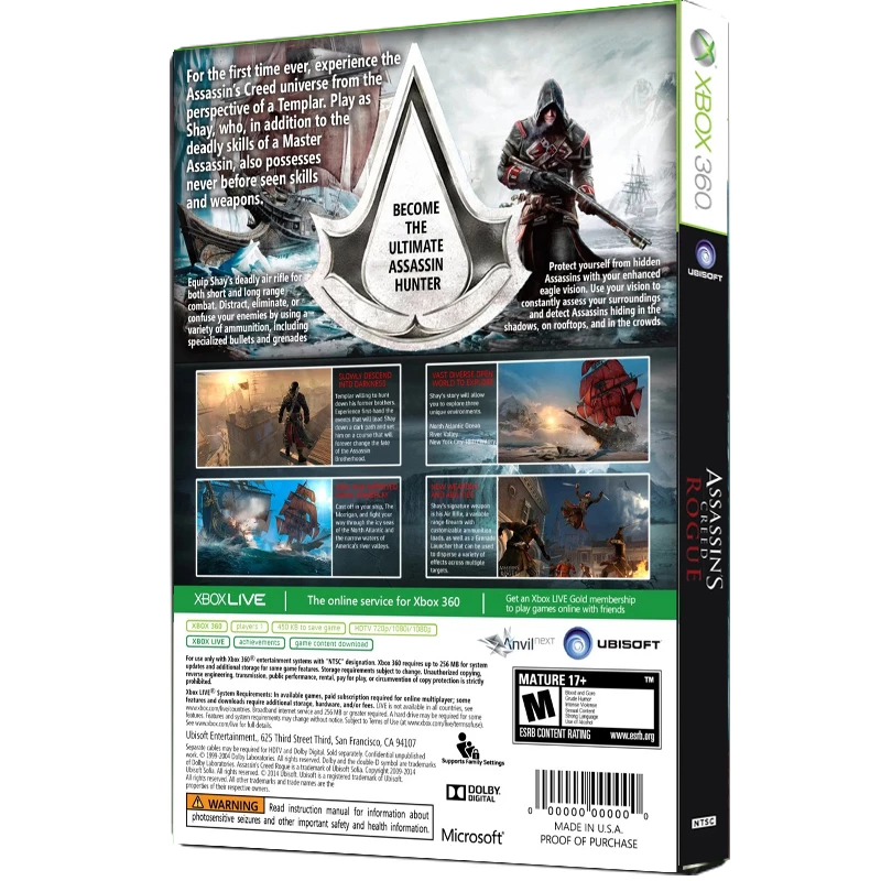 بازی  Assassins Creed Rogue مخصوص XBOX 360