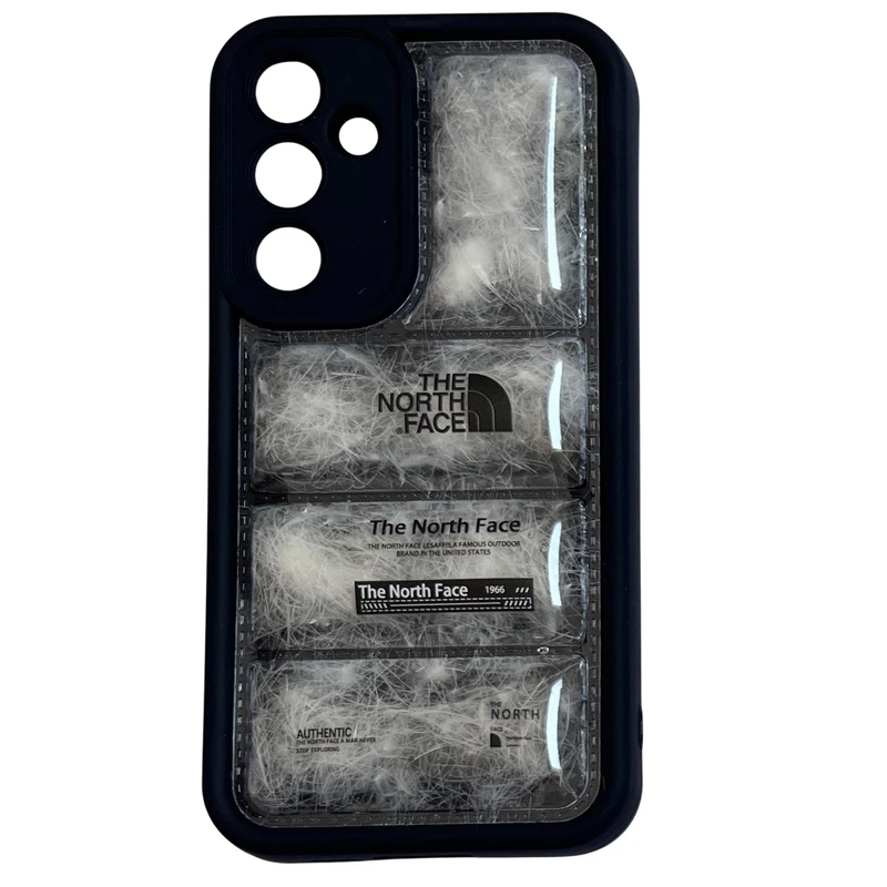 کاور مدل پافری طرح The North Face کد 577 مناسب برای گوشی موبایل سامسونگ Galaxy A55
