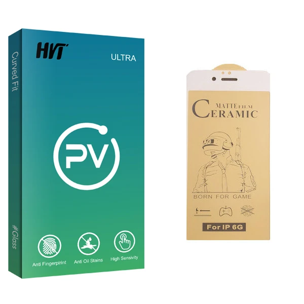 محافظ صفحه نمایش سرامیکی اچ وی تی مدل PV glass مناسب برای گوشی موبایل اپل iPhone 6