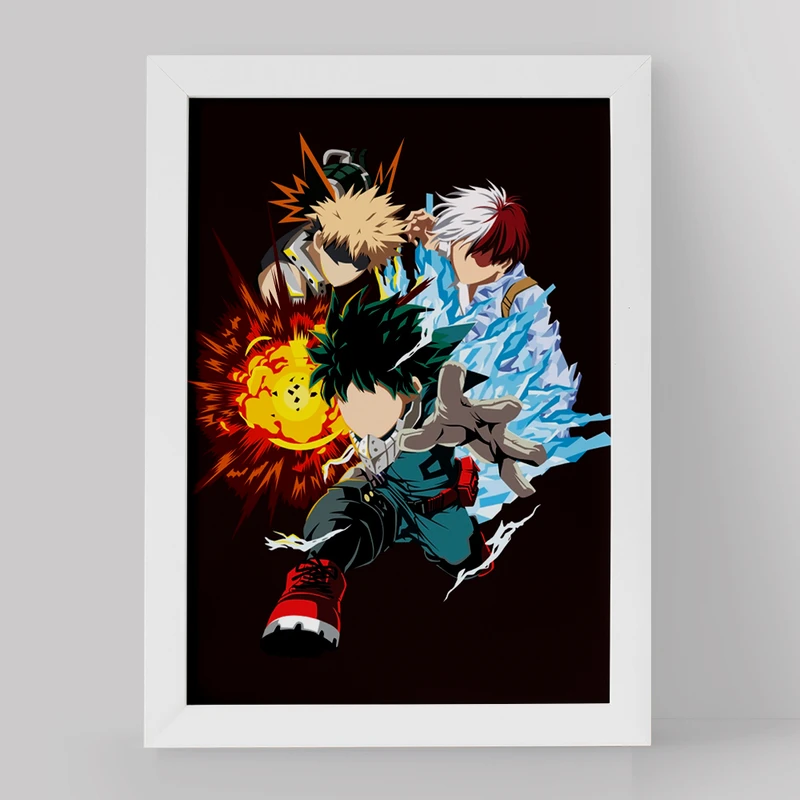 تابلو خندالو مدل باکوگو و دکو و شوتو انیمه آکادمی قهرمان من کد 11607