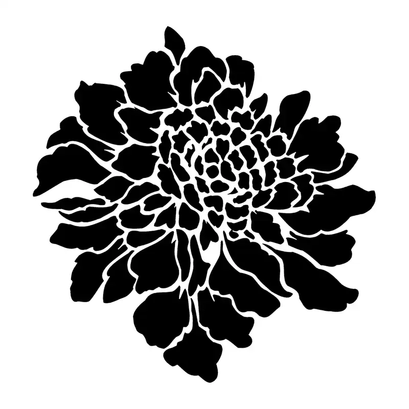 شابلون باتیس آرت طرح گل کد 50-521