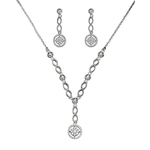 نیم ست نقره زنانه جواهری سون مدل 2694