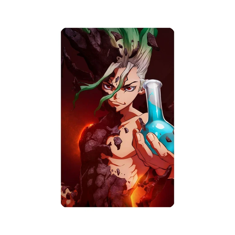 استیکر کارت مدل انیمه طرح سنکو ایشیگامی دکتر استون Senku Ishigami dr stone کد 5979