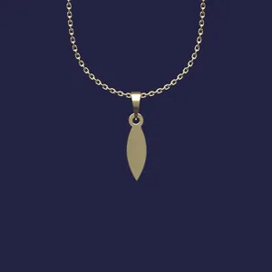 گردنبند طلا 18 عیار زنانه مدوپد مدل هندسی کد Z2-1-1222