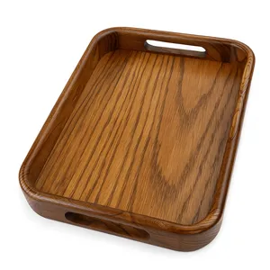 سینی دسته دار مدل چوبی کد MSTLs 1 سایز 32*24 سانتی متر