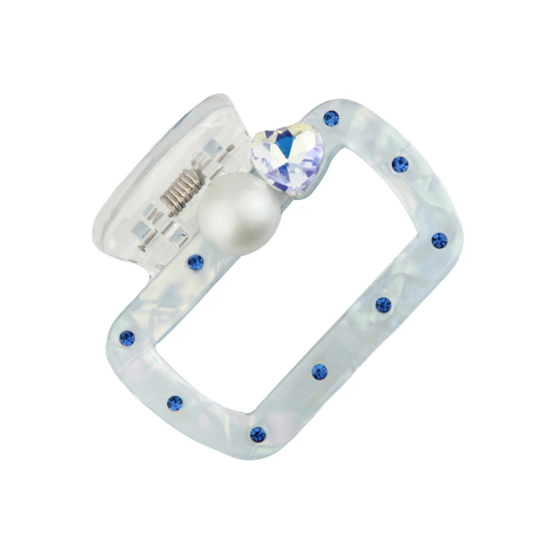 کلیپس مو زنانه مدل مروارید و نگین قلبی