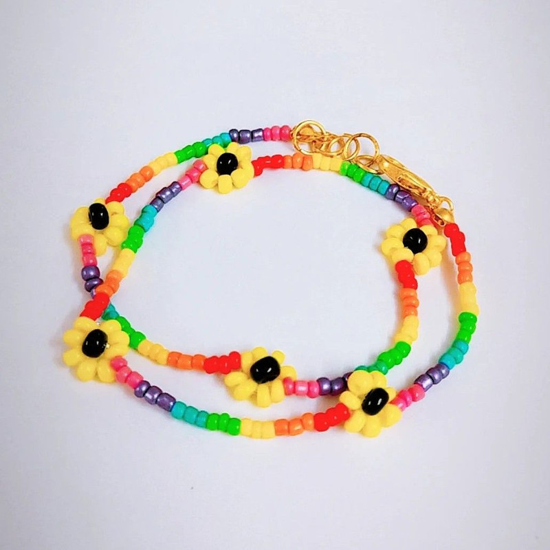 نیم ست دخترانه مدل منجق شکوفه رینبو 02 نیم ست دخترانه مدل منجق شکوفه رینبو 02