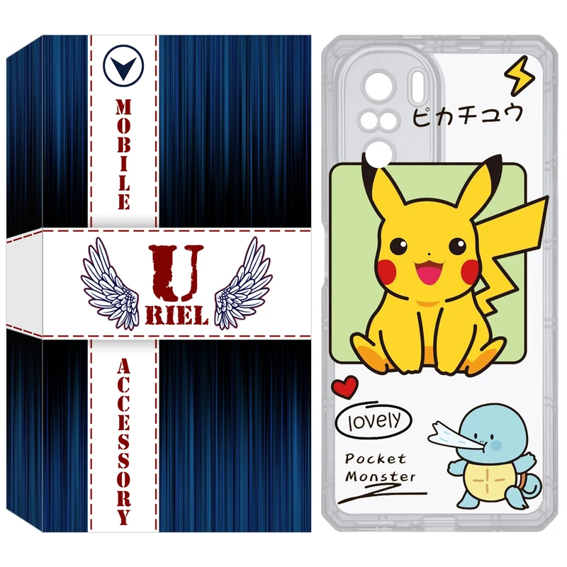 کاور یوریل مدل Clear کد 28 طرح پوکمون مناسب برای گوشی موبایل شیائومی Poco F3 / Redmi K40 / Mi 11i