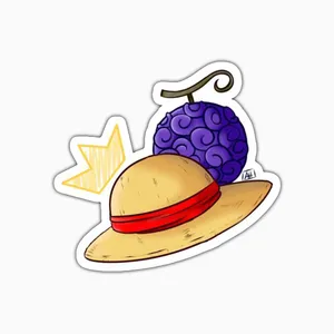 استیکر لپ تاپ و موبایل بووم طرح Anime One Piece مدل Hat کد TR118