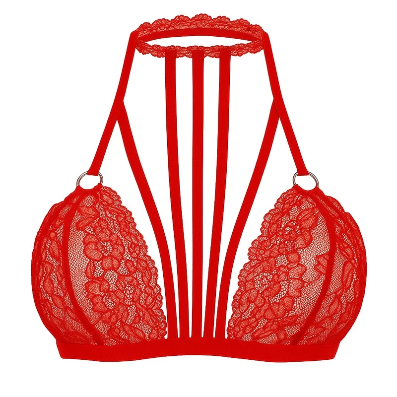 سوتین هارنس دار زنانه مدل گیپور کد 305