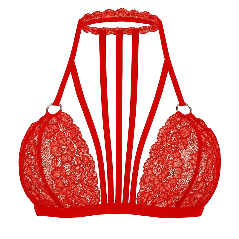 سوتین هارنس دار زنانه مدل گیپور کد 305