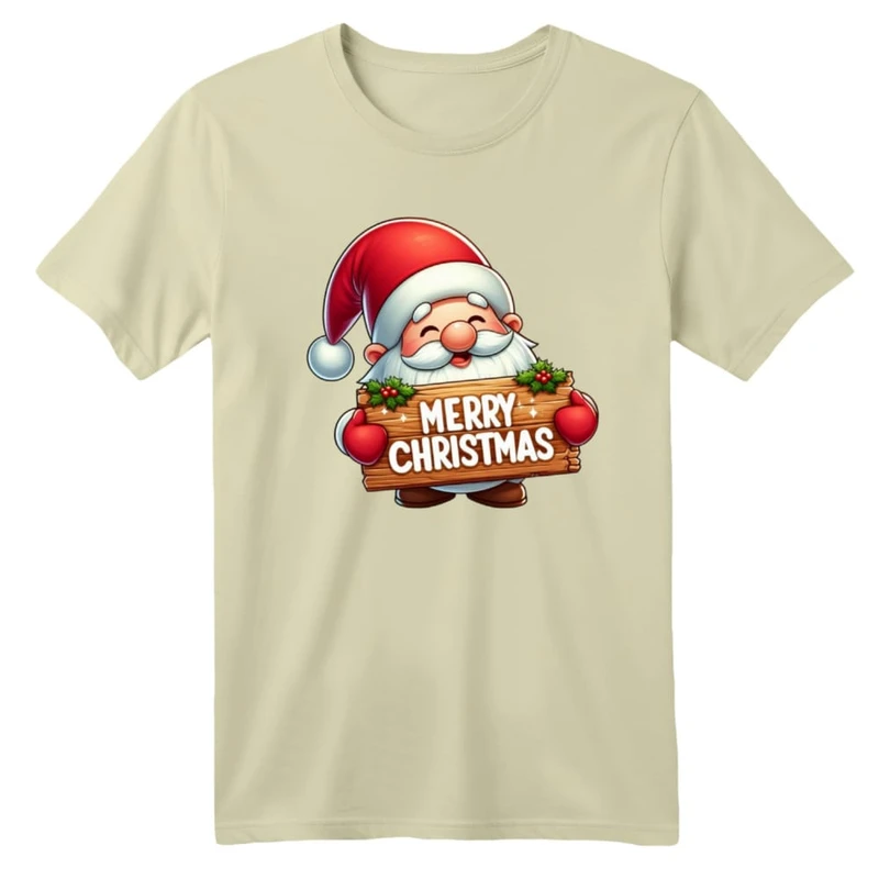 تی شرت آستین کوتاه بچگانه مدل بابانوئل کریسمس کد 26