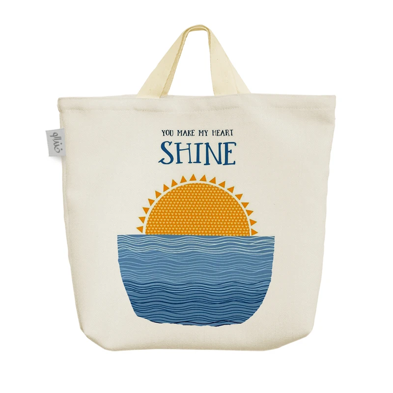 ساک خرید خندالو مدل You Make My Heart Shine کد H1794