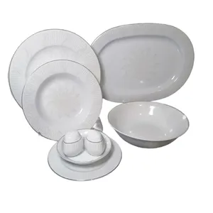 سرویس غذاخوری 28 پارچه 6 نفر مقصود مدل آکامانا لوستر