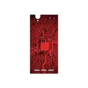 MAHOOT Red Printed Circuit Board Cover Sticker for Sony Xperia T2 Ultra