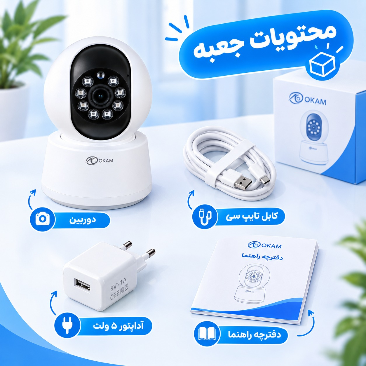 دوربین مداربسته تحت شبکه اوکم مدل P7