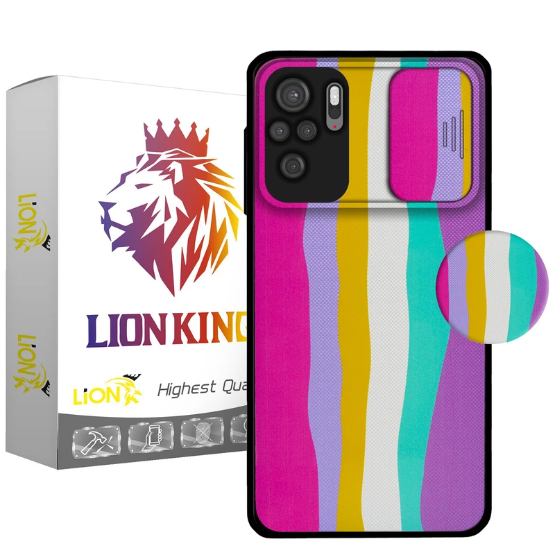    کاور لاین کینگ مدل Raginkamani2 مناسب برای گوشی موبایل شیائومی Redmi Note10/10S به همراه پایه نگهدارنده