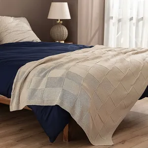 پتو مادام کوکو مدل Perret Bej سایز 220×160 سانتی متر