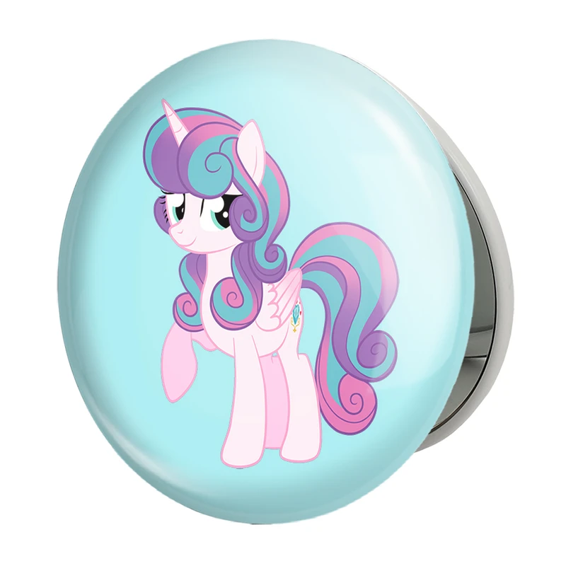 آینه جیبی خندالو طرح اسب پونی مدل تاشو کد 24875 