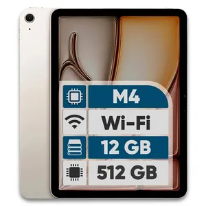 تبلت 13 اینچ اپل مدل iPad Air 2026 M4 Wi-Fi ظرفیت 512 گیگابایت و رم 12 گیگابایت، رزولوشن دوربین اصلی ۱۲ مگاپیکسل، پشتیبانی از قلم و کیبورد