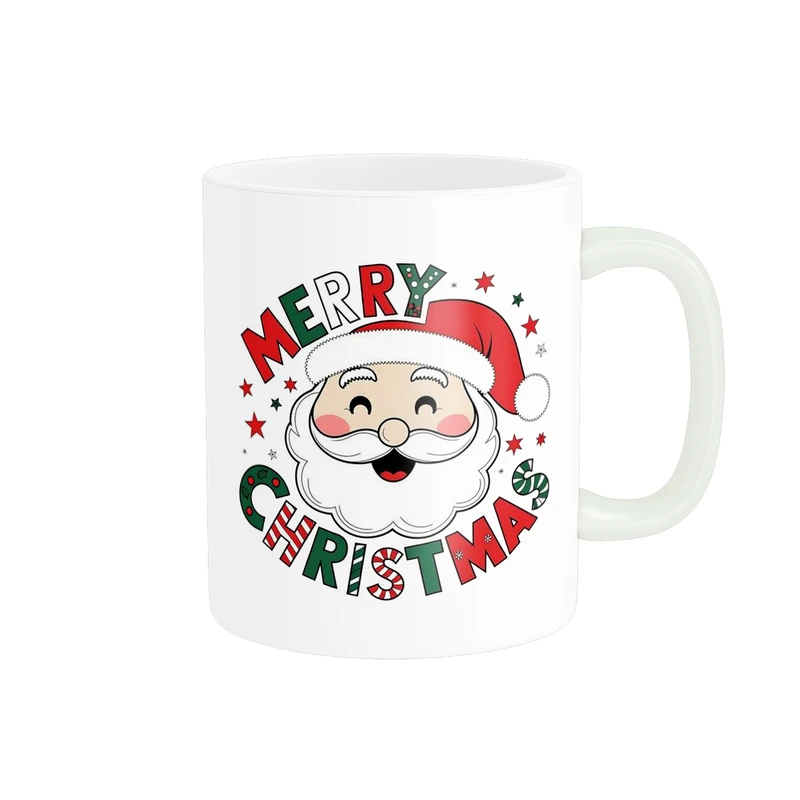 ماگ پاد آفرین مدل فانتزی طرح کریسمس بابانوئل کد p11676