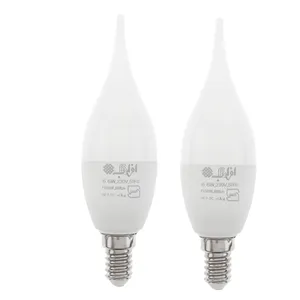 لامپ ال ای دی 6.6 وات افراتاب مدل AF-TC-7HE پایه E14 بسته دو عددی