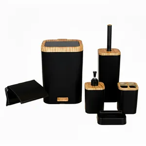 ست سرویس بهداشتی 6 تکه مدل لیدوما چوب