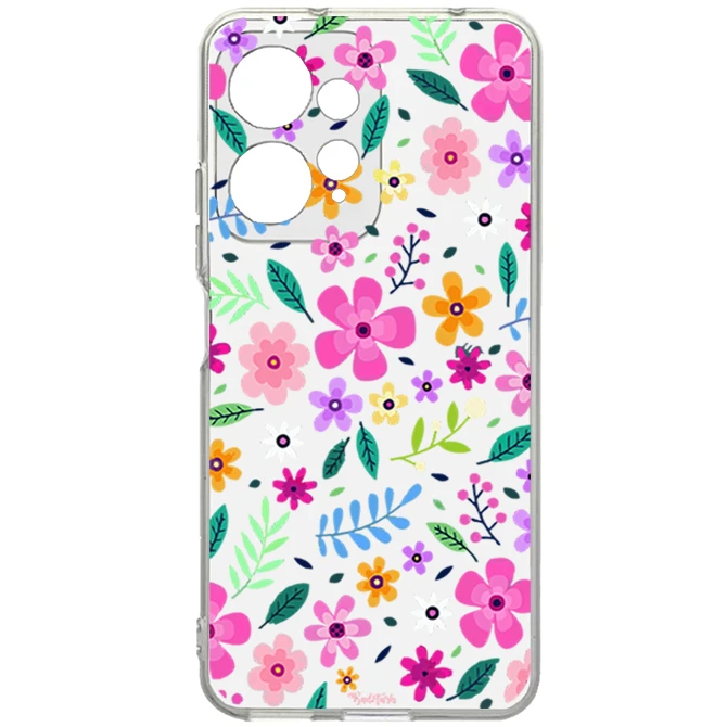 کاور طرح گل مناسب برای گوشی موبایل شیائومی Redmi Note 12 4G