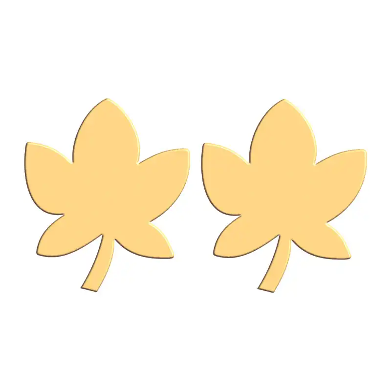 گوشواره طلا 18 عیار زنانه فرشته طرح برگ WEL-000222