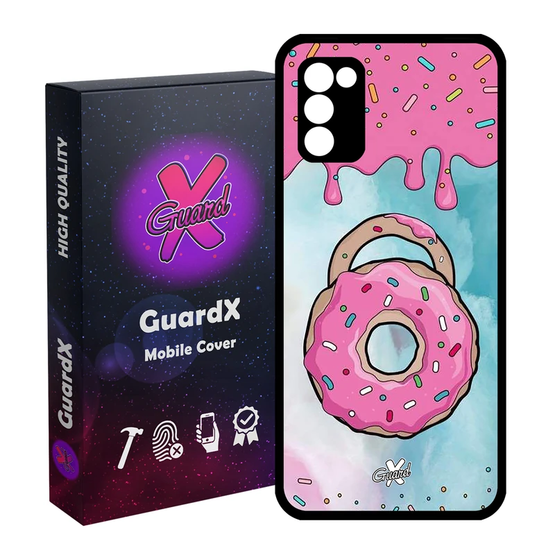 کاور گارد ایکس طرح Donut مدل Glass10069 مناسب برای گوشی موبایل سامسونگ Galaxy A02s / M02s