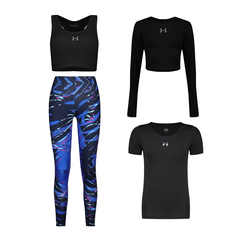 ست چهار تکه لباس ورزشی زنانه مدل 1801-4104-7101-63