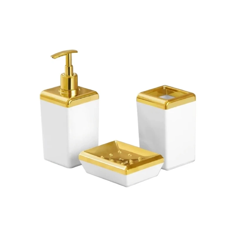 ست سرویس بهداشتی 3 تکه اطلس مدل ZAGROS-WG