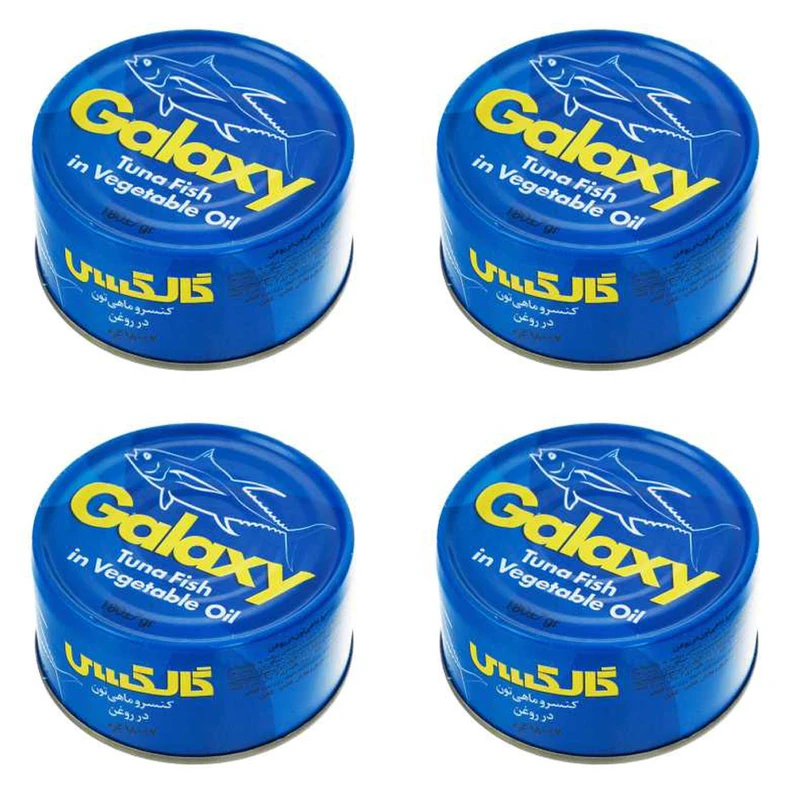 کنسرو ماهی تن در روغن گالکسی - 180 گرم بسته 4 عددی