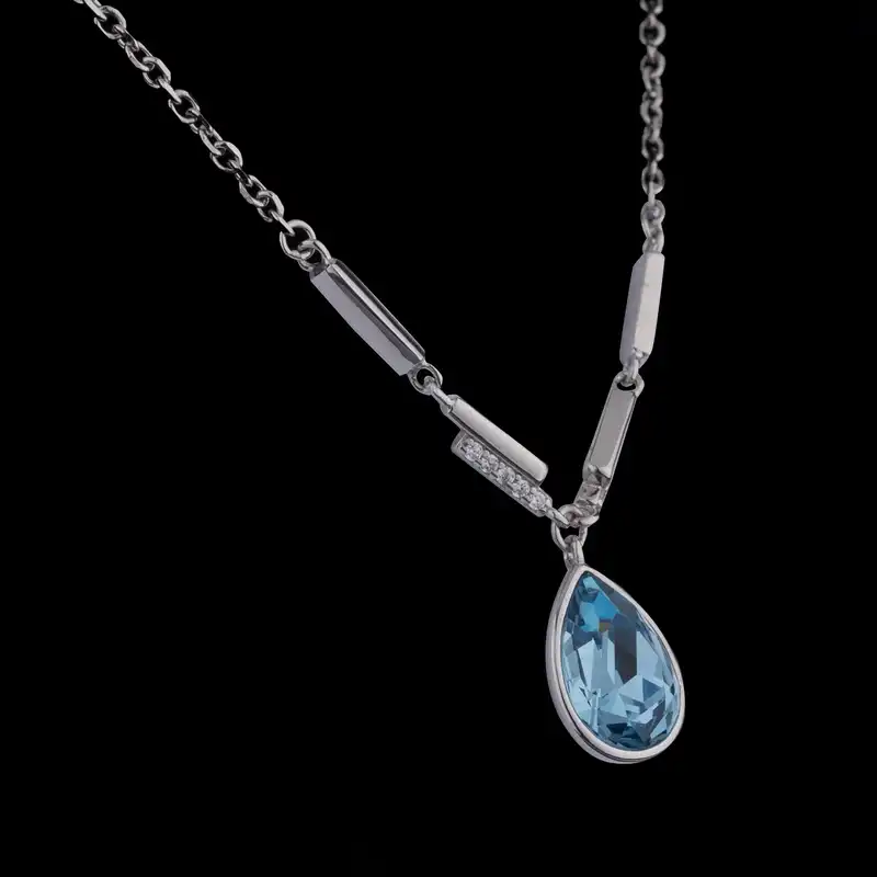 گردنبند نقره زنانه سواروسکی مدل اشک کارشده کد 9764632