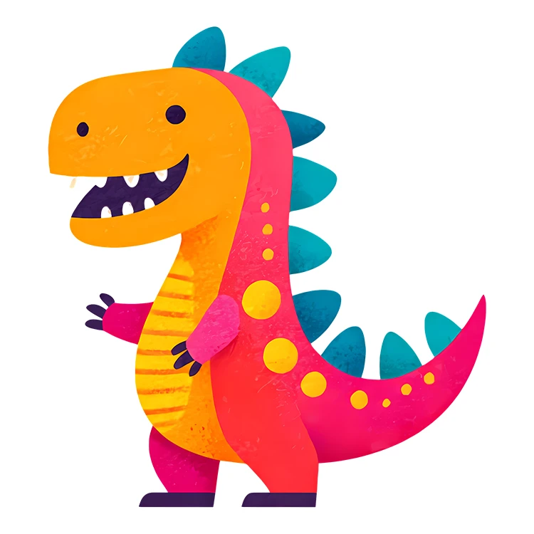 استیکر پارچه و لباس پاد آفرین مدل کارتونی دایناسور کد S5800