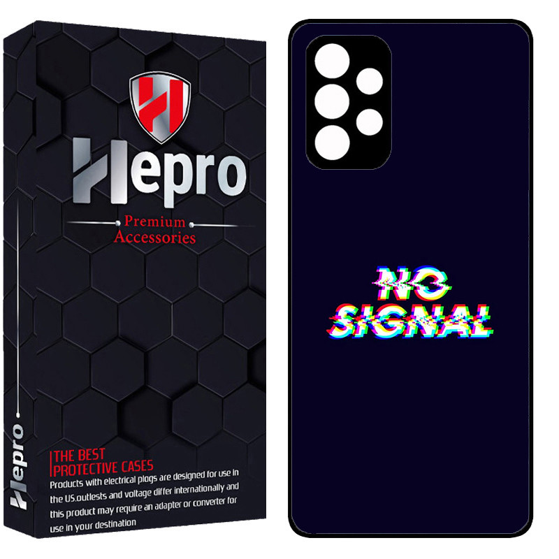 کاور هپرو طرح no signal کد Dimo-193 مناسب برای گوشی موبایل سامسونگ Galaxy A33