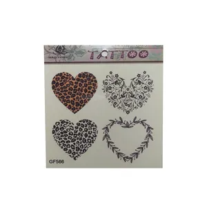 تتو موقت مدل قلب پلنگی 566