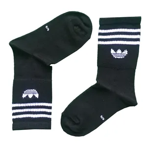 جوراب بچگانه مدل ساق بلند کشی کد AD-CH-BL32 رنگ مشکی