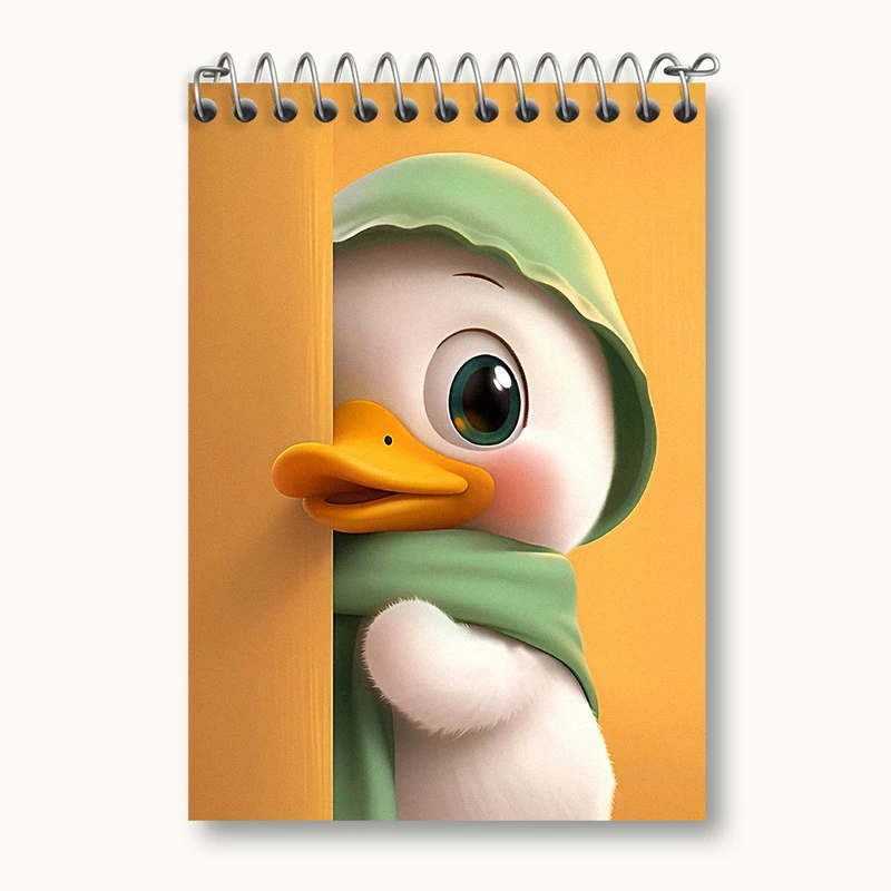 دفتر یادداشت 50 برگ خندالو طرح اردک کیوت کد N4742